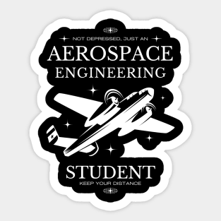 Aerospace Engineering - Black Version - Engineers Sticker